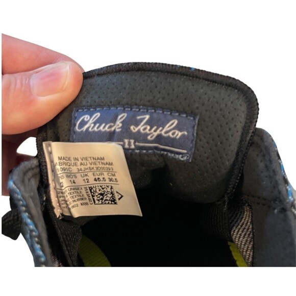 Converse Chuck Taylor All Star II Ox Knit 151091C Blue Men's Size 7.5 Wo's 9.5 - Picture 8 of 10